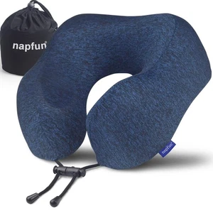 Neck Pillow for Traveling, Upgraded Travel Neck Pillow for Airplane 100% Pure... - Picture 1 of 6