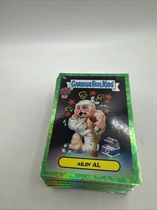 Lote de tarjetas 74/100 Worst Garbage Pail Kids 40 aniversario 2025 papel aluminio verde sin dups - Imagen 1 de 2
