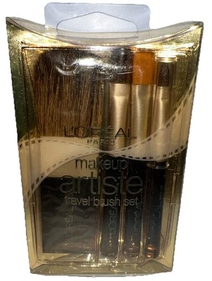 Juego de 4 brochas de viaje L'Oreal Paris Makeup Artiste (nuevas/raras/ver todas las fotos) Foto 1 de 4