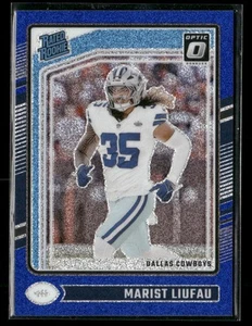 2024 Donruss Optic #273 Marist Liufau Blue Glitter Dallas Cowboys - Picture 1 of 2