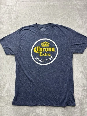 Camiseta Corona Extra Logo Desde 1925 Azul Brezo Para Hombre Talla L Foto 1 de 4
