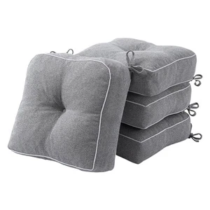 4 Pack of Chair Cushions for Dining Chairs, Kitchen Chair Pads with Shredded ... - Picture 1 of 7
