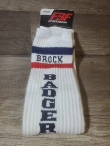 Brock University Badgers Men Socks Size Medium 5-10 NEW  - Picture 1 of 2
