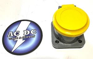 Hubbell HBLNCY Single Pole Connector, Non-Met Cover, YELLOW Camlock series 16 - Picture 1 of 1