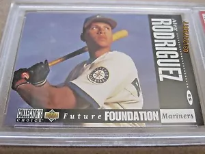 1994 COLLECTOR'S CHOICE BASEBALL KARTE #647 ALEX RODRIGUEZ WEISS LTRS PSA 8 NM-MT - Bild 1 von 4