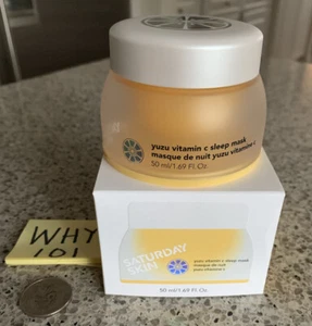 SATURDAY SKIN Yuzu Vitamin C Sleep Mask: Glow & Renewal RETINOL 1.69oz RET$29 - Picture 1 of 12