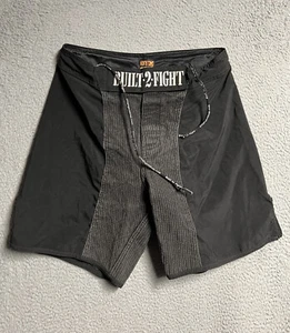 OTM Fight Shop Built 2 Fight Mens Active Wear MMA Fight Black Shorts Size 30 - Picture 1 of 14