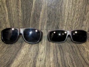 2 Solar Shield Polarized Fits Over Sunglasses Advance UV Protection Navy Gray - Picture 1 of 13
