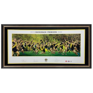 RICHMOND TIGERS BACK2BACK SIGNED FRAMED JAMIE COOPER LITHOGRAPH COTCHIN HARDWICK - Picture 1 of 1