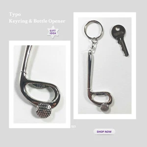Keyring Bottle Opener Golf Metal Key Chain Holder Car Keychain GIFT15 ID KE07 - Picture 1 of 6
