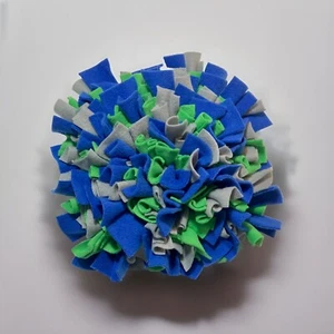 Dog Toy Slow Feeder Puzzle Scent Work - Medium Snuffle Mat Green Blue Color - Picture 1 of 13