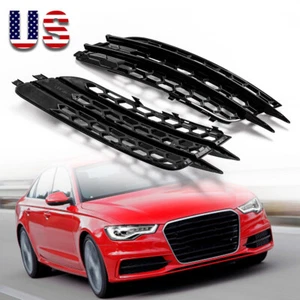 FOR 2012-2015 AUDI A6 C7 SEDAN HONEYCOMB LOWER BUMPER FOG LIGHT GRILLE GRILL NEW - Picture 1 of 8