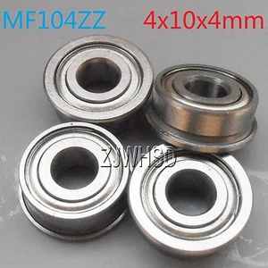 4pcs MF104zz Sealed Flange Bearing 4 x 10 x 4 mm for TAMIYA TRAXXAS RC Hobby DIY - Picture 1 of 1