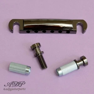 Tailpiece Gotoh GE101Z Style Gibson Stoptail LP, Sf, Es Metric Zmac Cosmo Black - Picture 1 of 2