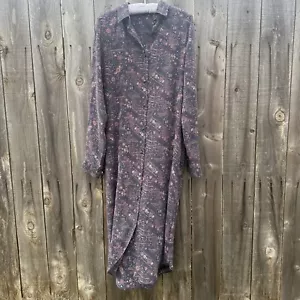 Maxi Vestido Camisa Seda Mesdemoiselles Paris Donovan 40/8/M Multicolor Hecho en Francia - Imagen 1 de 9