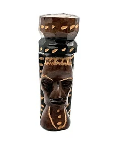 Totemstange Jamaikanisch kein Problem Tiki Mann Stamm Holzstatue 6"" - Bild 1 von 8
