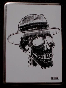 Calavera Panamá Acero Inoxidable Utilitario Estaño - Imagen 1 de 4