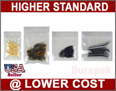 1000~ 6 x 6"  Zip Zipper Reclosable Lock Fish Bait Bags Lure Retail Packaging - Image 1 of 3