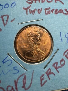 2000 1C STRUCK THRU GREASE Rare Error - Picture 1 of 5