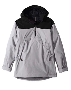 $170 Burton Hightrack Anorak Ski/Snow Jacket NWT Size S(7-8) Pullover Boy's Gray - Picture 1 of 17