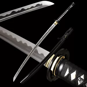 Battle Ready 1095 Steel Katana Sharp Japanese Samurai Sword Musashi Tsuba - Picture 1 of 12