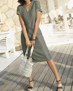 327327 Witt Weiden Damen Sommer Kleid Sommerkleid Gr. 36 - 54 Neu khaki - Bild 1 von 2