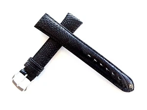 Genuine Lizard Black Brown Peanut watch band strap IW SUISSE 16 17 18 19 20 22mm - Picture 1 of 16