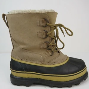 CRATER RIDGE Winter Snow Boots Men's Size 7 Leather Rubber logging Work Boots - Picture 1 of 9