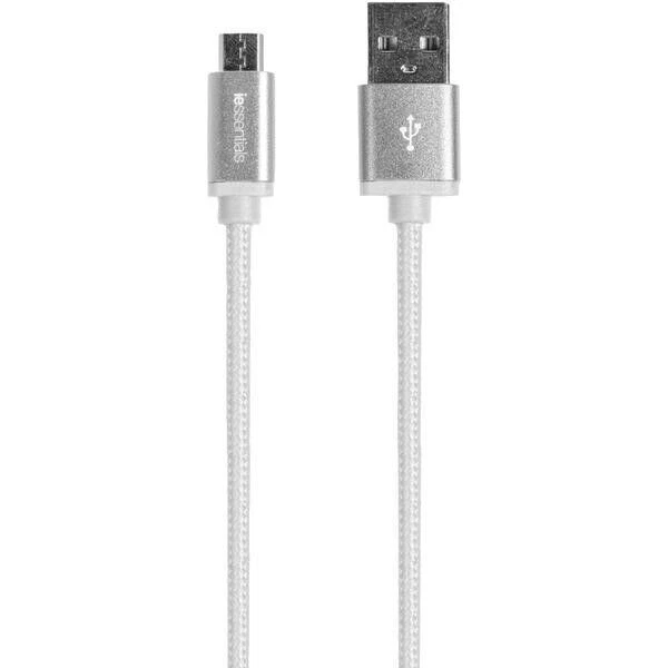 IESSENTIALS IE-BC6MICRO-WT Braided Charge 6ft Sync Cable Android LG Samsung HTC - Image 1 of 1