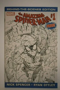 Variante de boceto promocional Marvel Amazing Spider-Man #1 - Día del cómic 2018 - Imagen 1 de 6