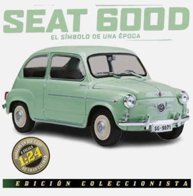 Coche clásico Seat 600 D  (Año 1963)  Escala 1/24 - Ixo, New / Sealed, 600d Seat - Imagen 1 de 4