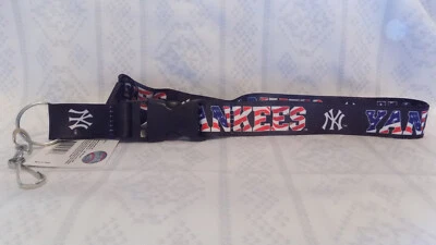 New York Yankees Independence Day Lanyard W/ Keychain and Clip Key/Neck Release - Image 1 of 3