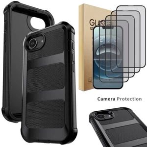 For Apple iPhone 16e Shockproof Rugged Case Heavy Duty Cover Screen Protector - Picture 1 of 24