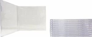 (10) Estuches transparentes de 7 mm para discos de datos CD cajas individuales delgadas delgadas delgadas #CDBS07CL - Imagen 1 de 2