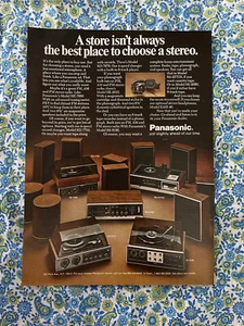 Vintage 1972 Panasonic Home Stereo Systems Print Ad - Picture 1 of 7