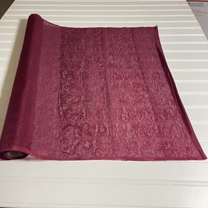 SILK Wine Red FABRIC 11 Yards x 22 Inches Wide or 396 Inches x 22 Wide - Picture 1 of 16