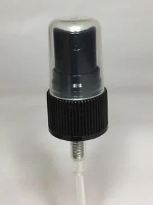 Black Atomiser 20/410 20mm Neck Black Atomiser Spray Pump & Over Cap ANY AMOUNT - Picture 1 of 2