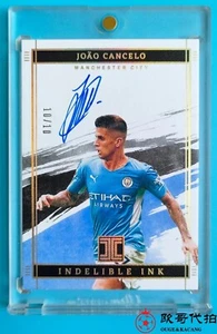 2021-22 Panini Impeccable Manchester City Emerald João Cancelo INK Auto 10/10 - Picture 1 of 2