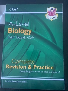 CGP A-Level Biology AQA Complete Revision Guide and Practice - Picture 1 of 3