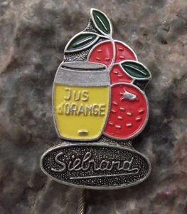 Antique Siebrand Jus d Orange Juice Bottle Holland Soft Drinks Orange Pin Badge - Picture 1 of 1