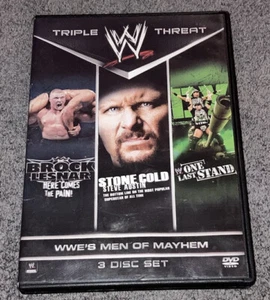 WWE's Men of Mayhem DVD Stone Cold Brock Lesnar One Last Stand Triple Threat - Foto 1 di 4