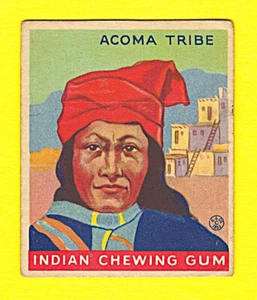 1933 R73 Goudey Indian Gum Card #86 - ACOMA TRIBE - Series 216 - BRIGHT COLORS! - Picture 1 of 4