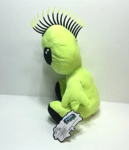 Spiked Hair Alien Mohawk Plush Stuffed Animal A&A Global Punk Aliens Green NWT - Picture 1 of 7
