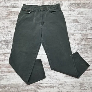 Vintage HIS Jeans Mens 36x32 (fits 34x30) Green Denim Straight Relaxed USA Made - Picture 1 of 12