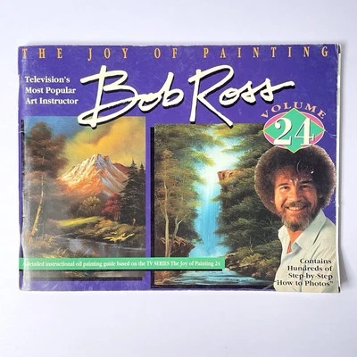 Bob Ross The Joy Of Painting Volume 24 Art Instruction Manual Vintage PB 1996 - Image 1 of 4