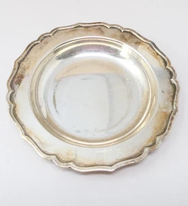 Scalloped Rim Harrods Silver Plated Dish Bowl London SW - Picture 1 of 5