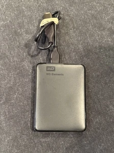 Disco rigido portatile esterno WD Elements 2 TB! WDBU6Y0020BBK-EB ~ Funziona benissimo! - Foto 1 di 4
