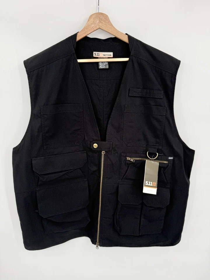NEW 5.11 Tactical Series Taclite Vest Jacket Mens Size 2XL Black Utility - Image 1 of 4