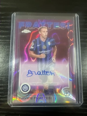 2024-25 TOPPS Chrome Soccer Divide Frattesi Auto /75 - Image 1 of 2