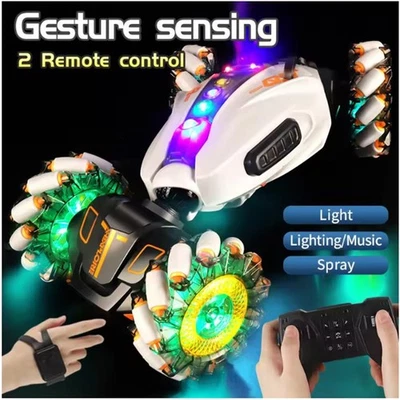2.4G 4WD Gesture Induction Remote Control Vehicle Spray Stunt Car RC Drift Car - Image 1 of 4